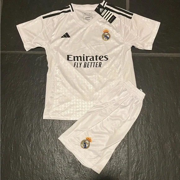 Mbappe Real Madrid Home Kids Kit